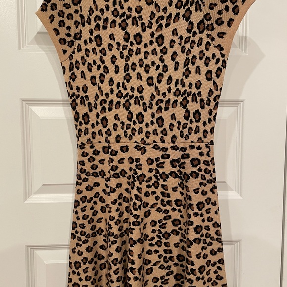 Teen’s Leopard Print Sweater Dress - Picture 2 of 5